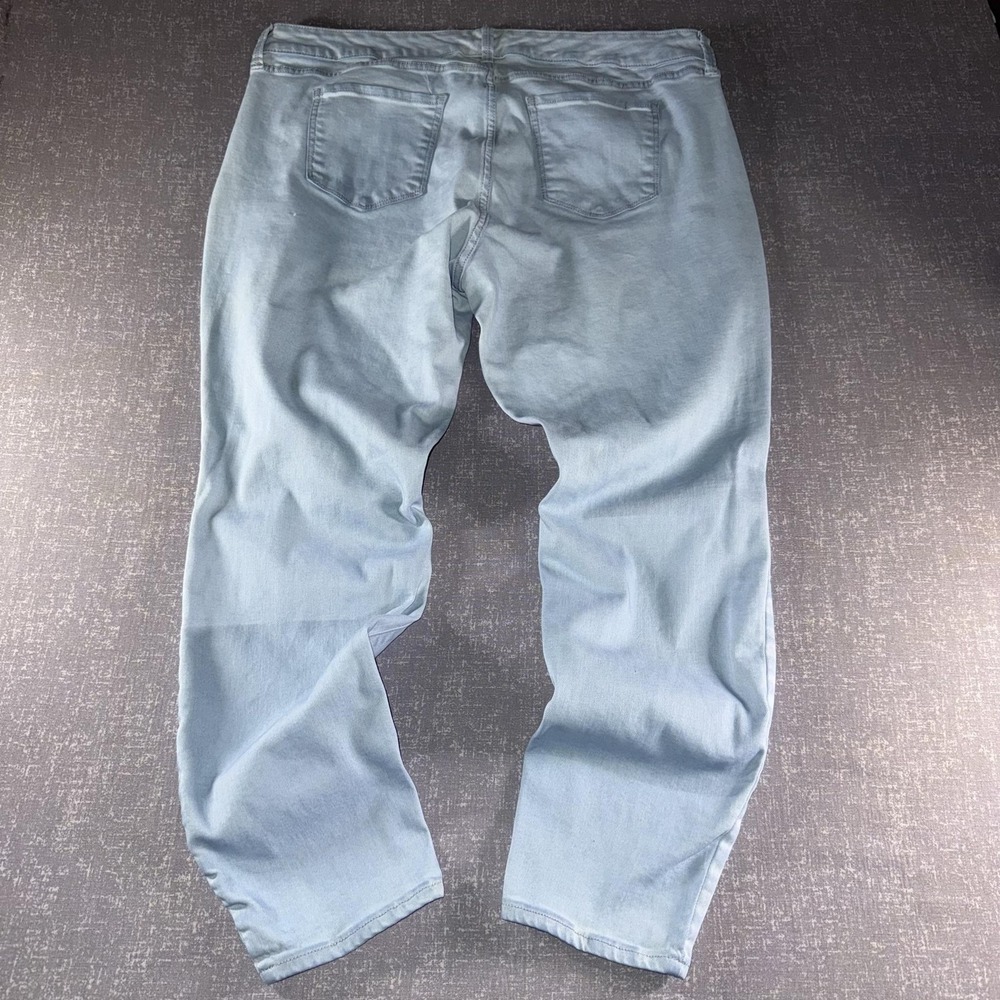 Arizona Jean Co Jeans Juniors 20 Plus Blue Light Wash Skinny Distressed Stretch